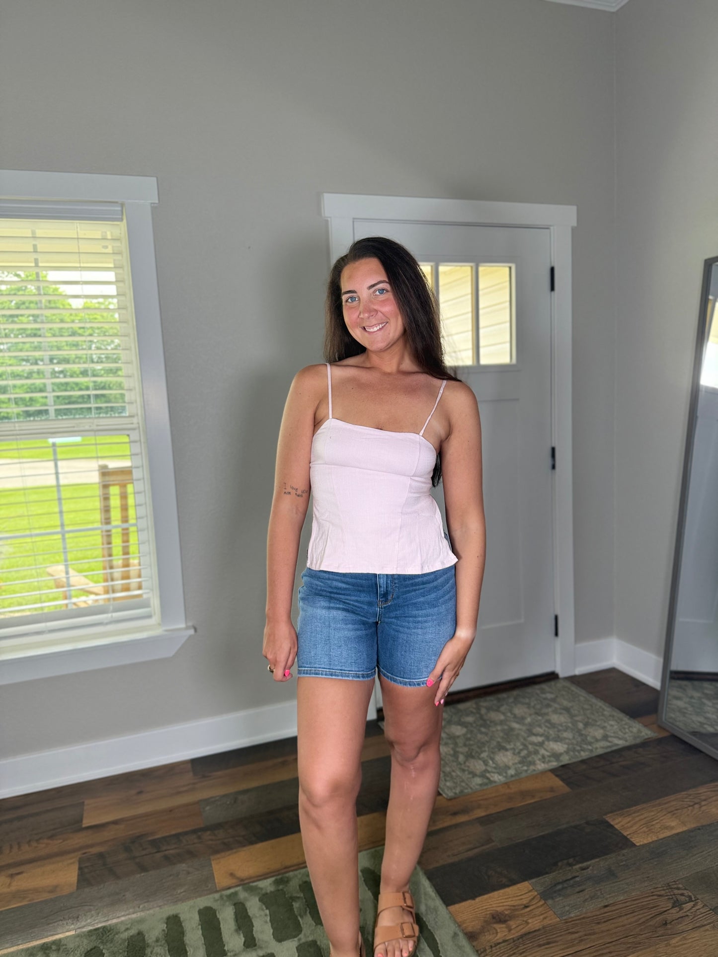 Blush Bow Top
