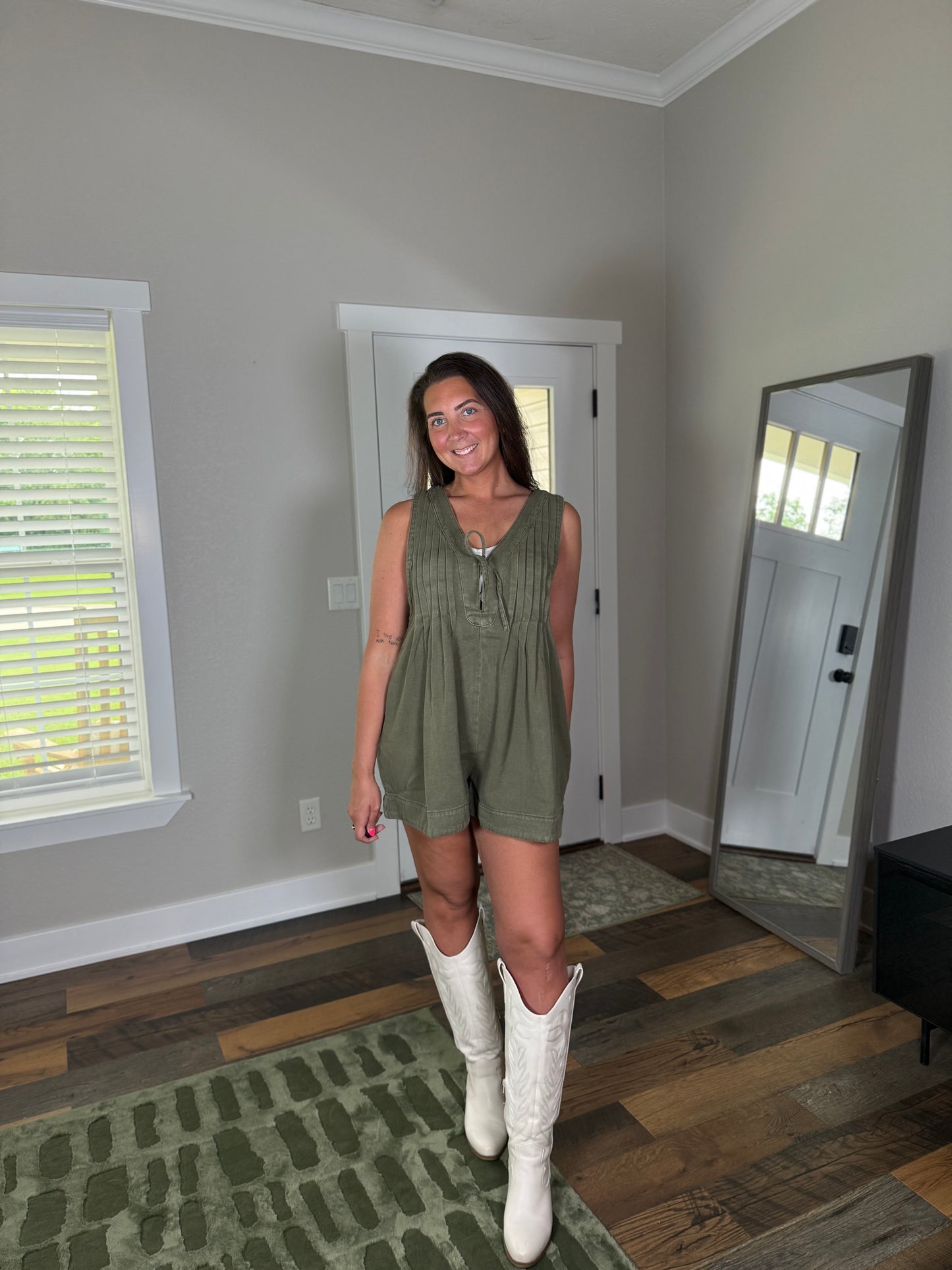 Olive You More Romper