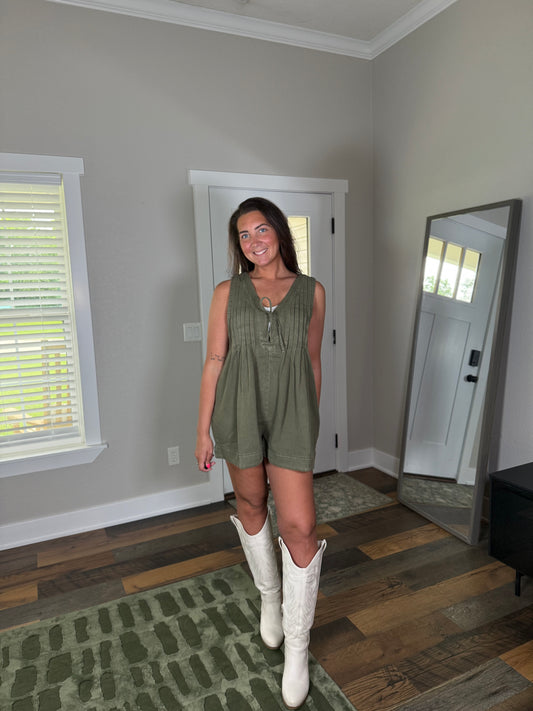 Olive You More Romper