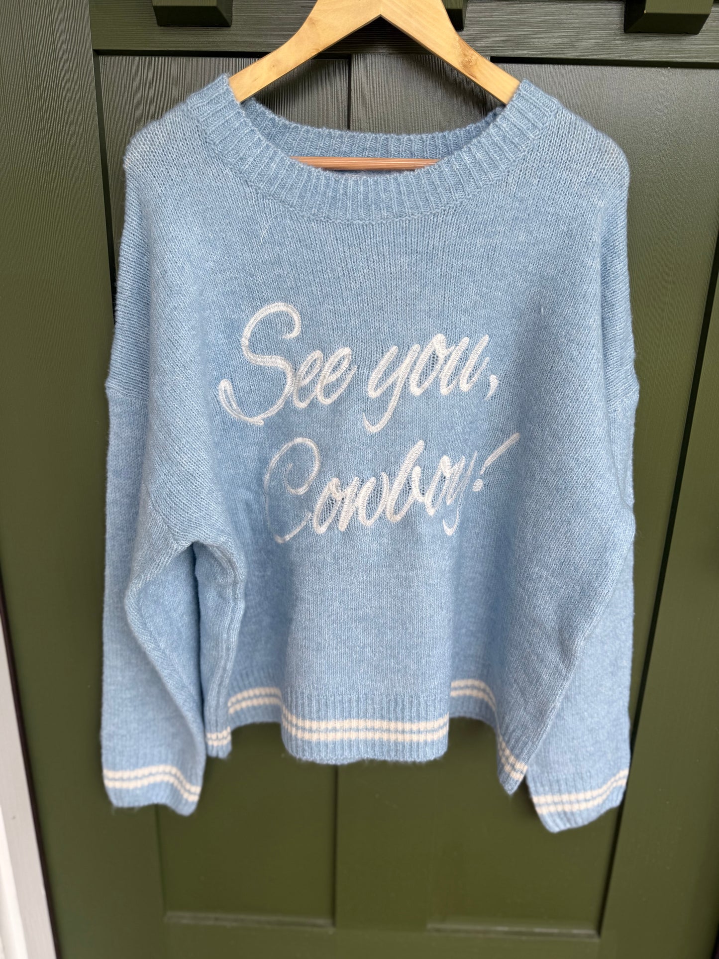 See You Cowboy Pullover Sweater