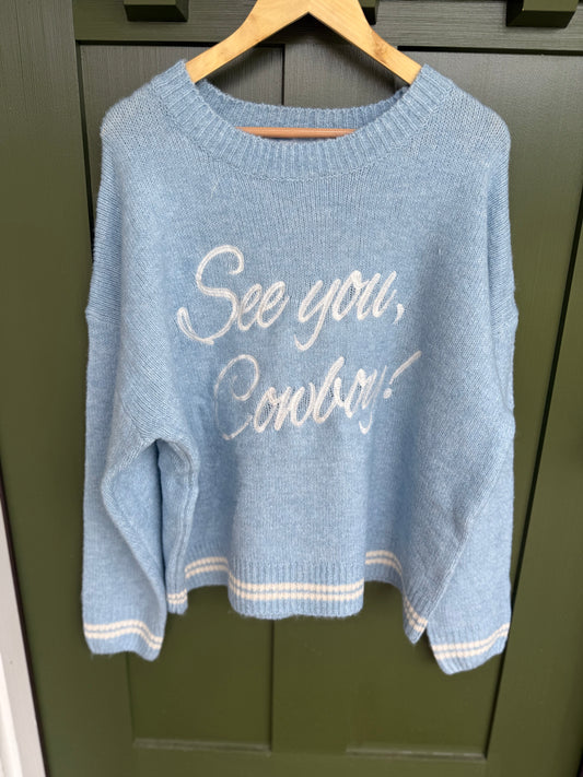 See You Cowboy Pullover Sweater