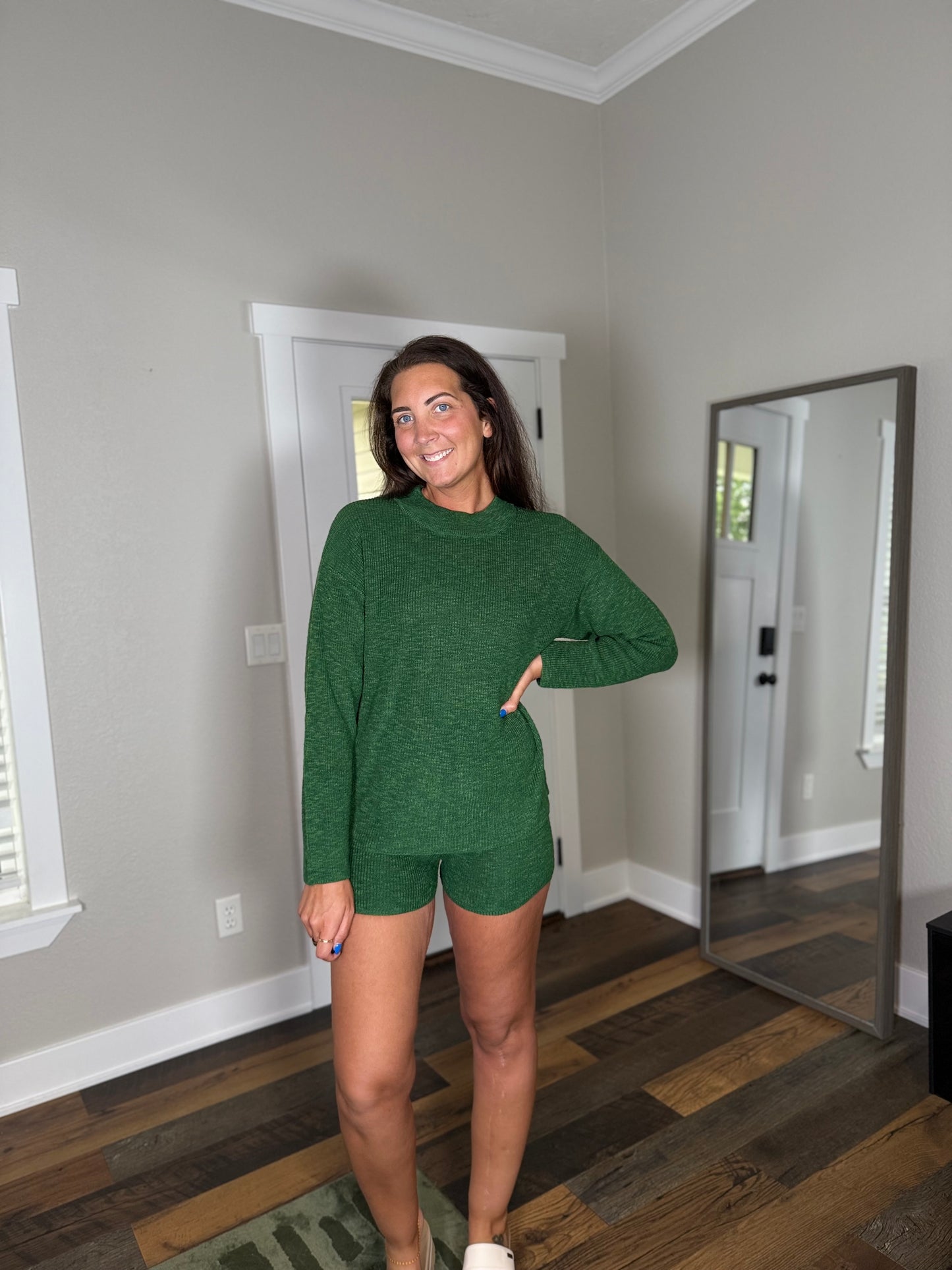 Chill Knit Sweater Shorts Set