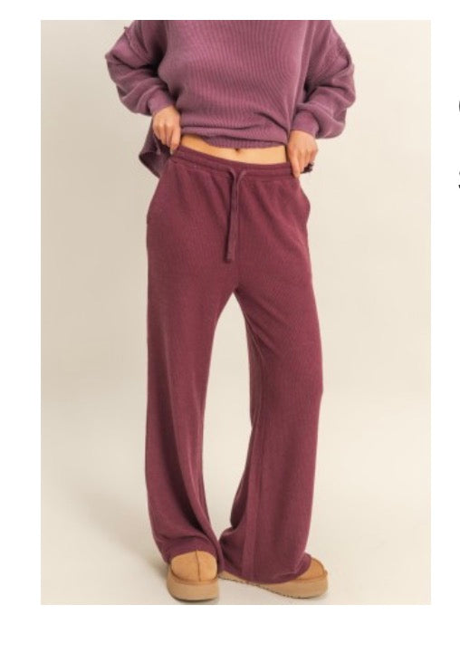 Maroon lightweight sweatpants