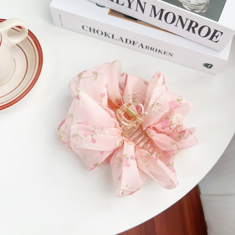 Ditsy Floral Claw Clip (Pink)